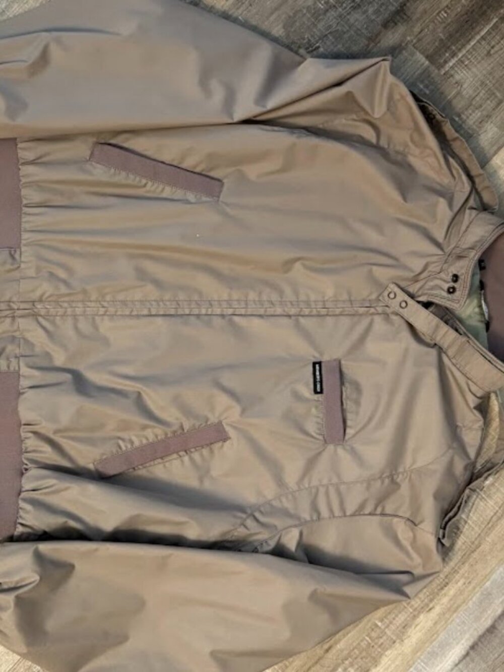 Members Only Men’s Taupe Lightweight Bomber Jacket Zip Front Size XL - Picture 7 of 11